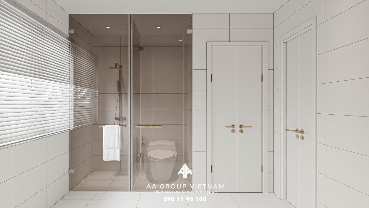 Thi công thiết kế nội thất biệt thự phong cách đồng quê mộc mạc - phòng ngủ.