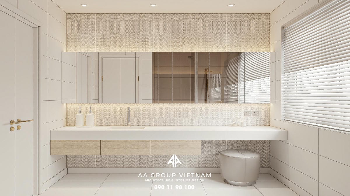 Thi công thiết kế nội thất biệt thự phong cách đồng quê mộc mạc - phòng ngủ.