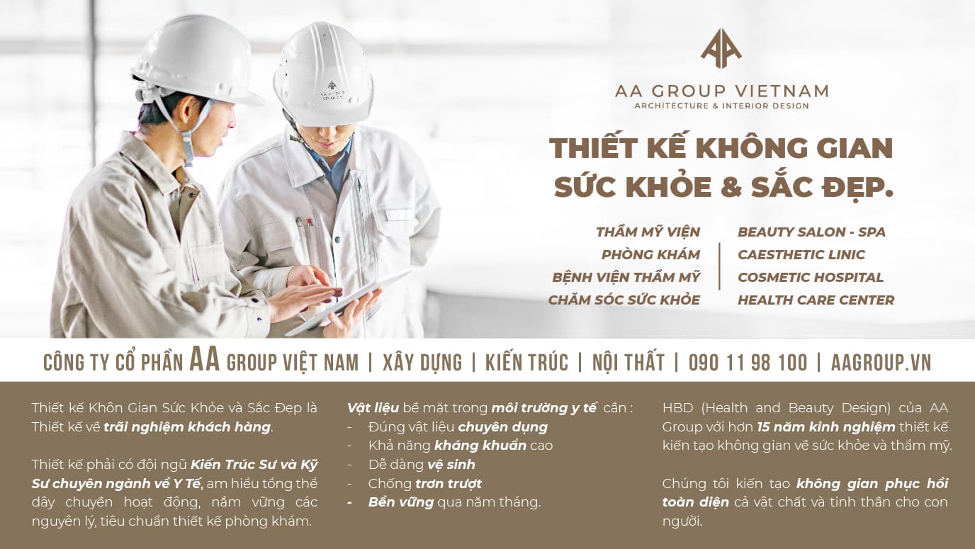 Thiết kế và thi công nội thất phòng khám, spa, thẩm mỹ viện.