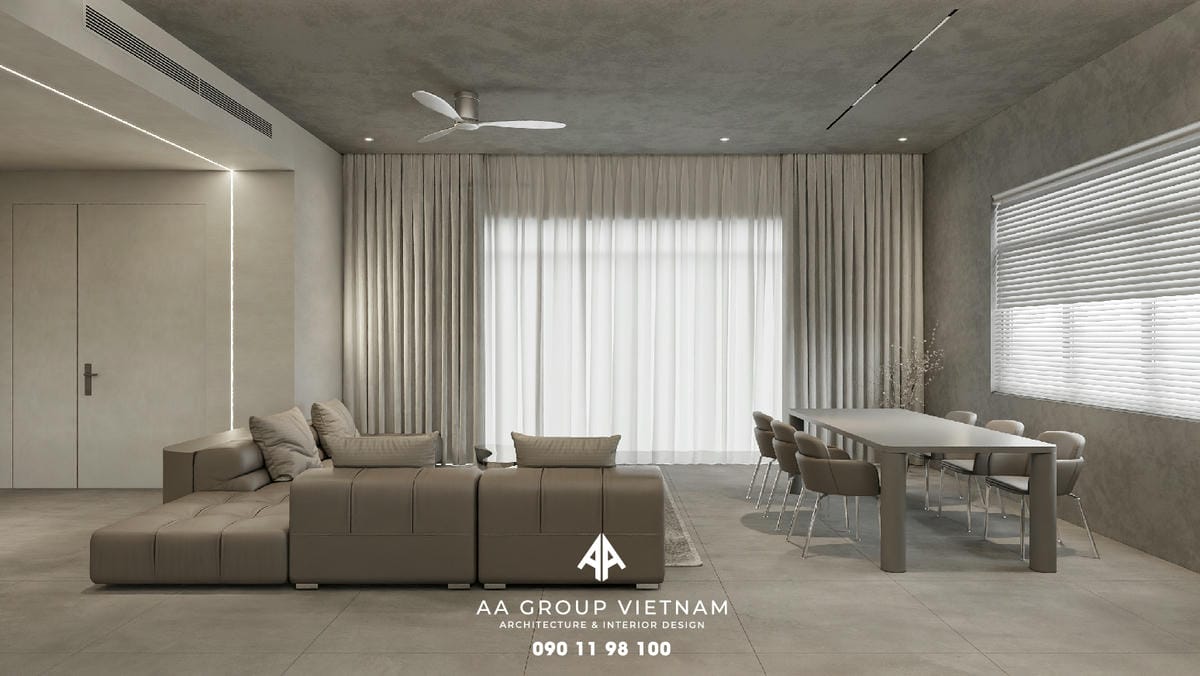 Thiết kế và Thi công nội thất Hiện Đại, Tương lai Dinh Thự - AA Group Vietnam.