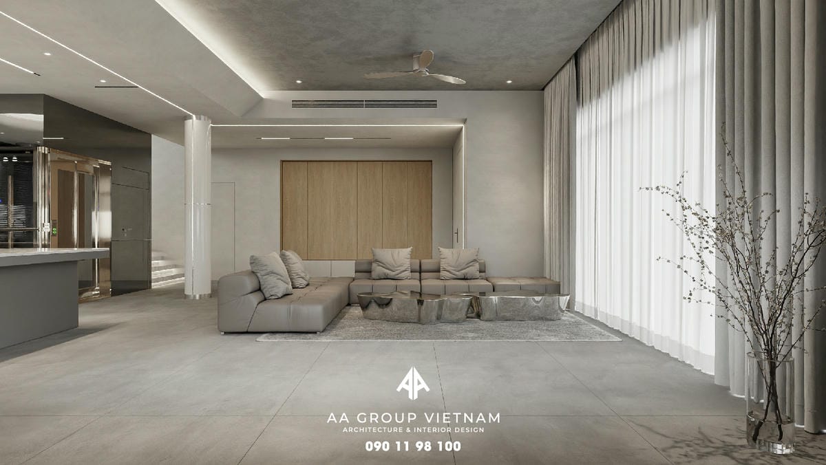 Thiết kế và Thi công nội thất Hiện Đại, Tương lai Dinh Thự - AA Group Vietnam.