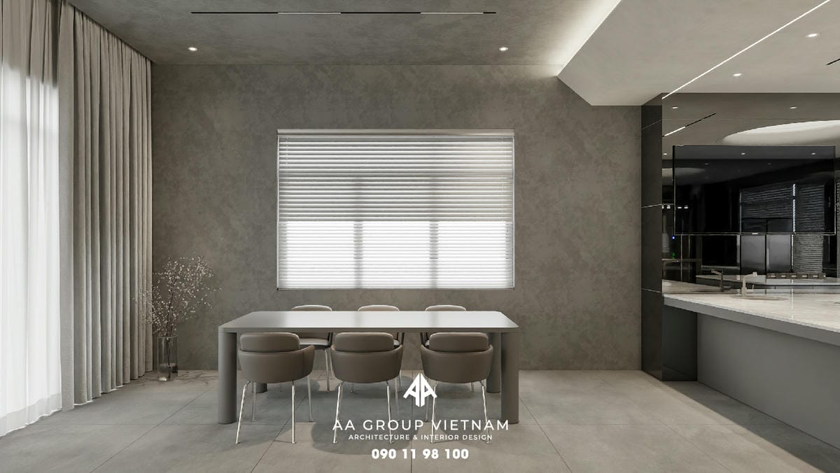 Thiết kế và Thi công nội thất Hiện Đại, Tương lai Dinh Thự - AA Group Vietnam.