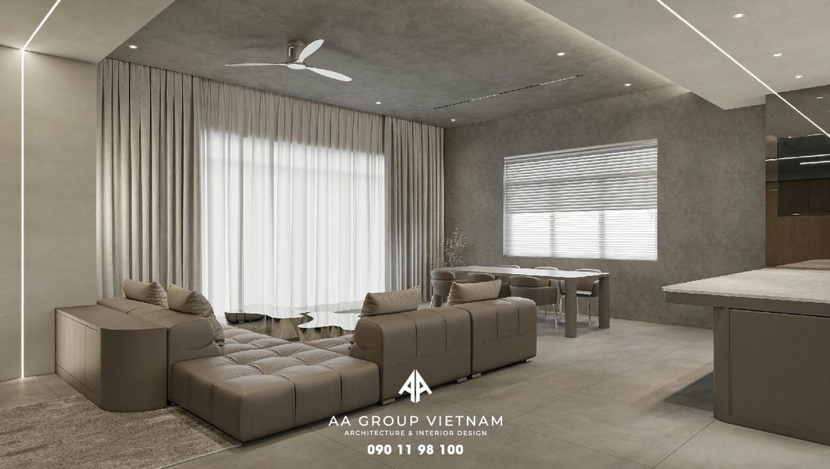 Thiết kế và Thi công nội thất Hiện Đại, Tương lai Dinh Thự - AA Group Vietnam.