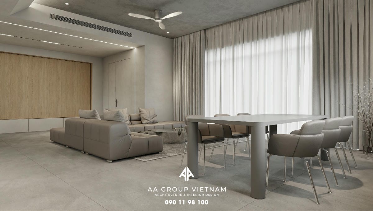 Thiết kế và Thi công nội thất Hiện Đại, Tương lai Dinh Thự - AA Group Vietnam.