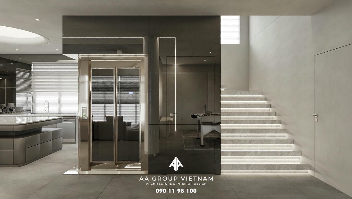 Thiết kế và Thi công nội thất Hiện Đại, Tương lai Dinh Thự - AA Group Vietnam.