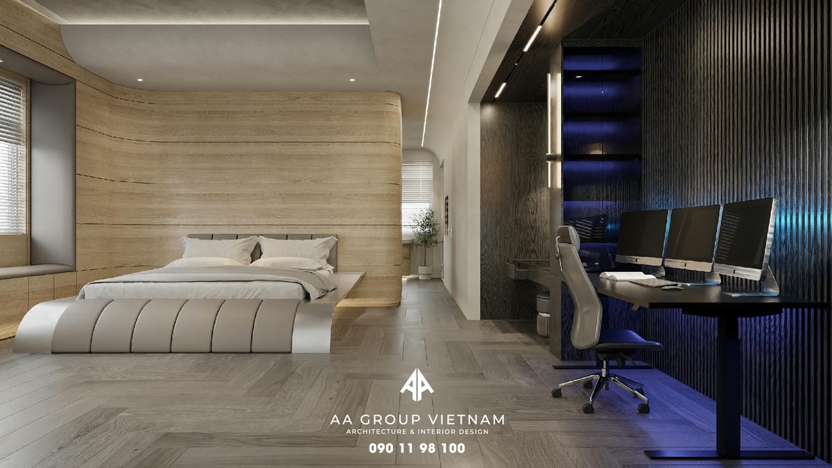 Thiết kế và Thi công nội thất Hiện Đại, Tương lai Dinh Thự - AA Group Vietnam.