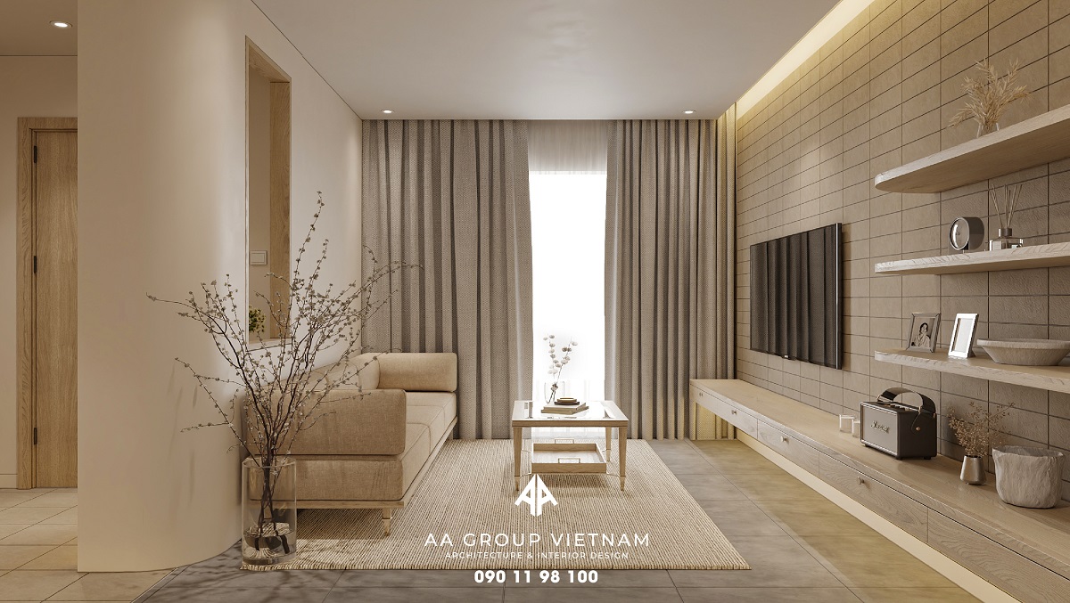 Đồ nội thất trang trí được làm chủ yếu từ chất liệu tự nhiên, mang đến cảm giác yên bình.