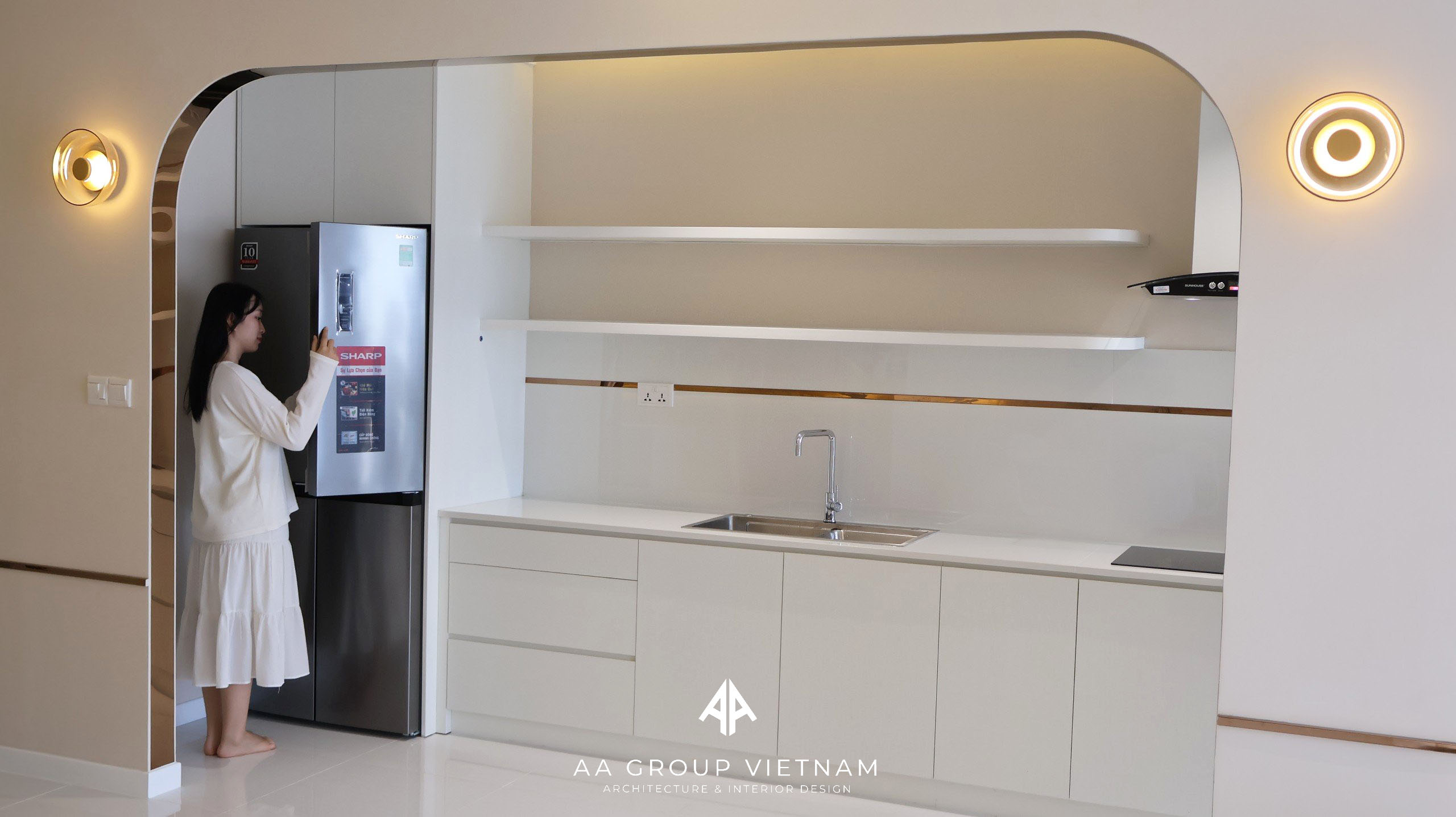 Thiết kế thi công nội thất chung cư phong cách Hàn Quốc.