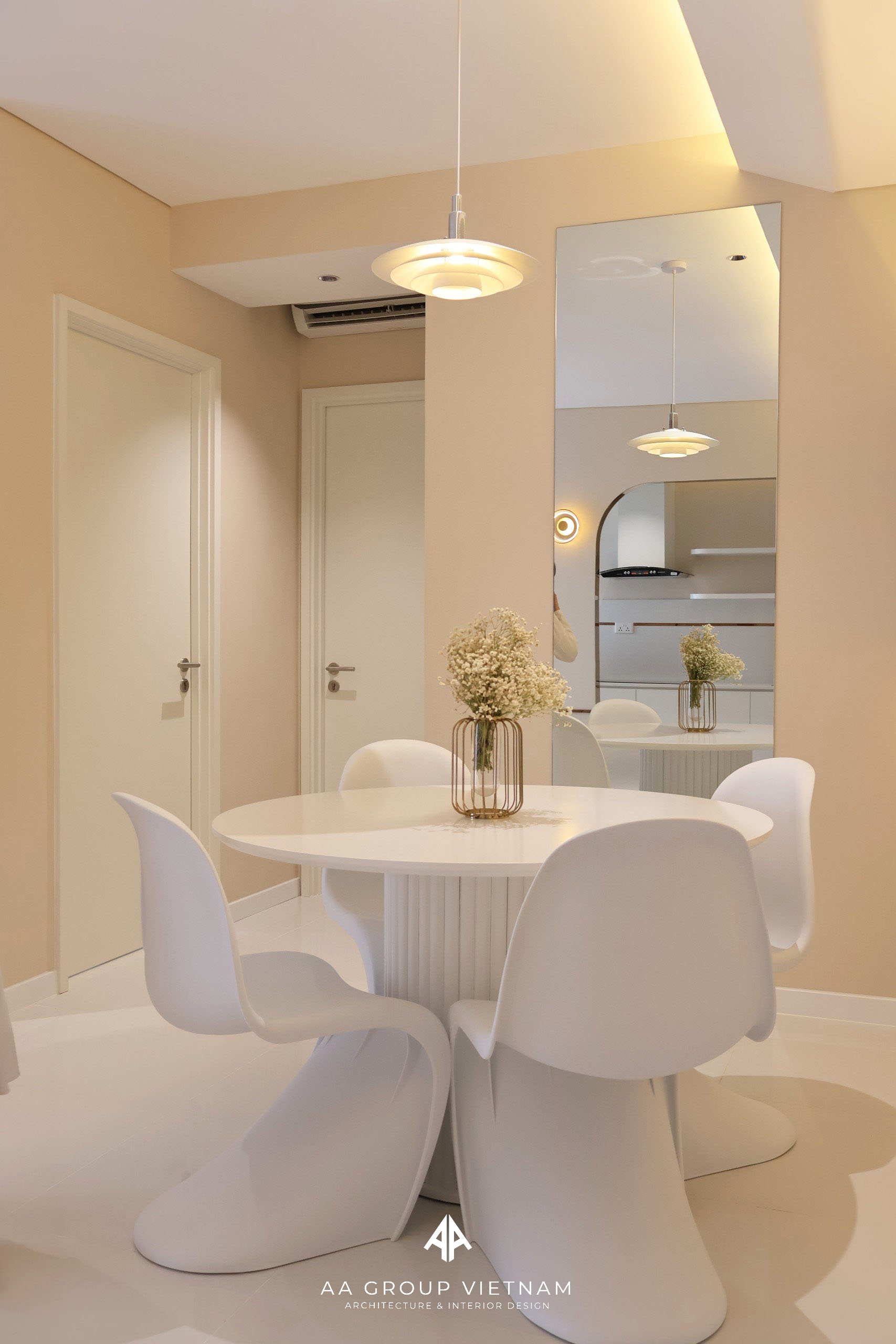 Thiết kế thi công nội thất chung cư phong cách Hàn Quốc.