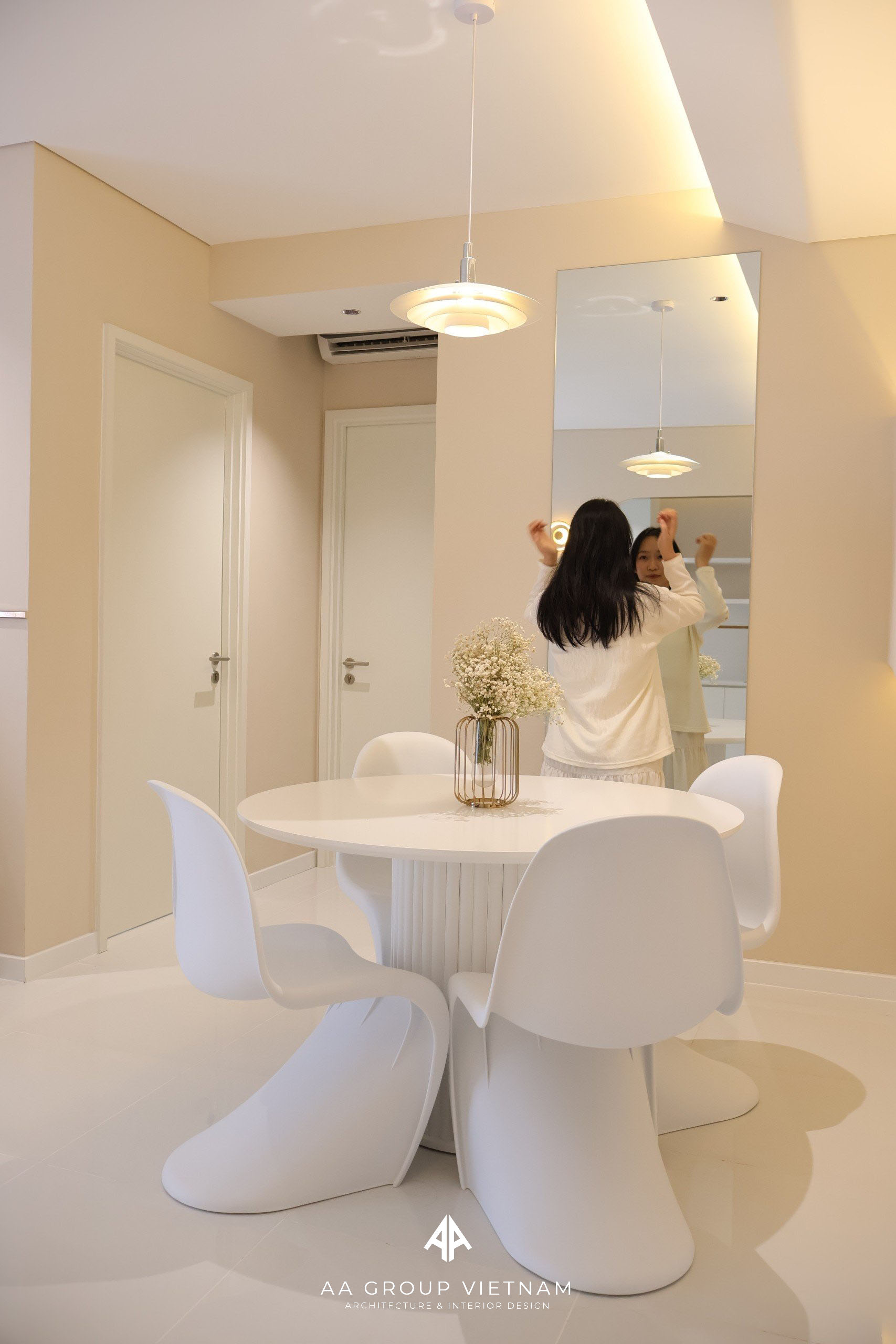 Thiết kế thi công nội thất chung cư phong cách Hàn Quốc.