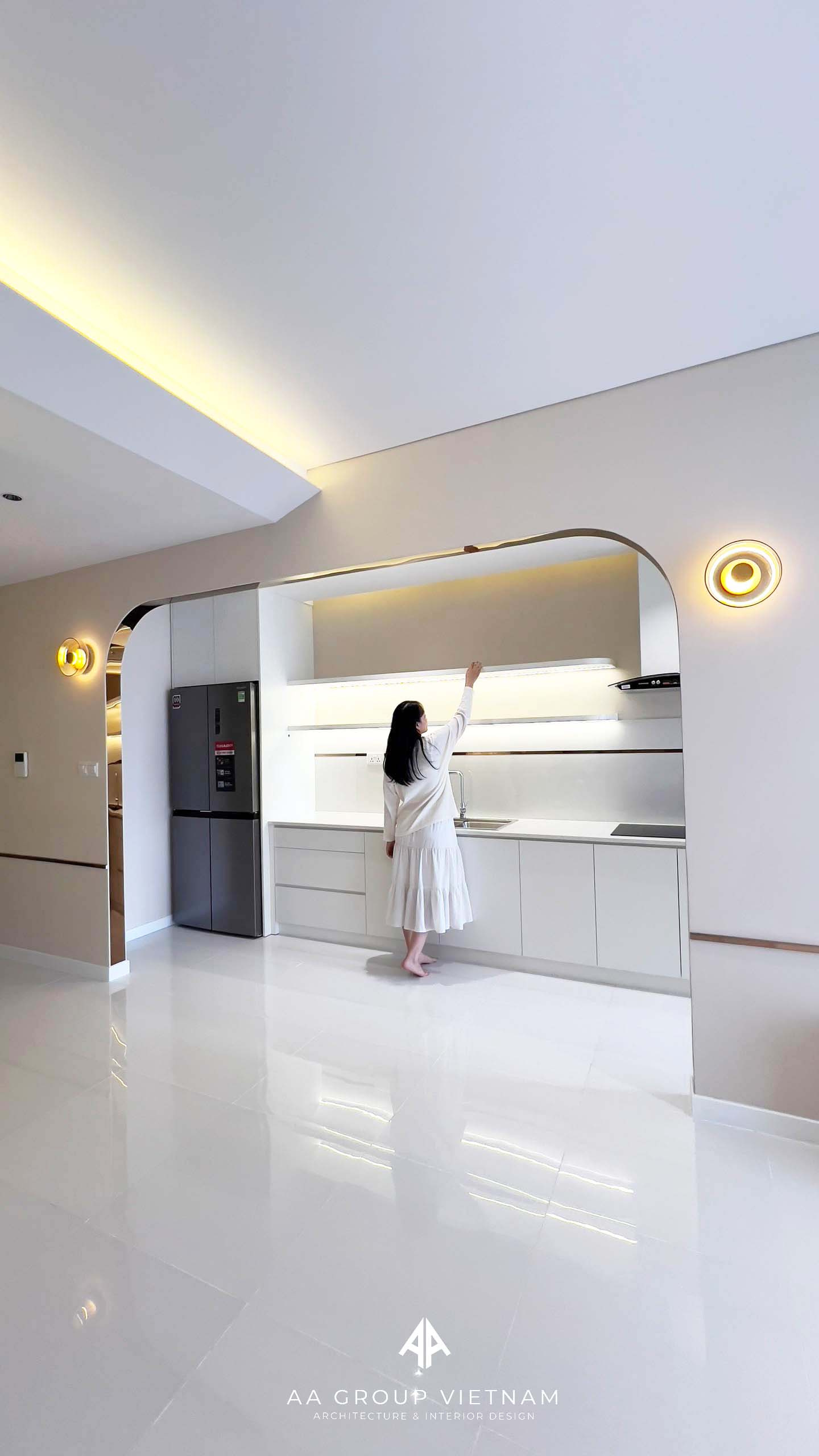 Thiết kế thi công nội thất chung cư phong cách Hàn Quốc.