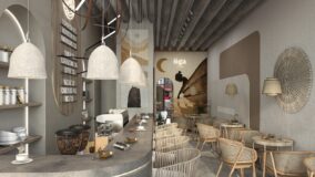 thiết kế nội thất quán cafe