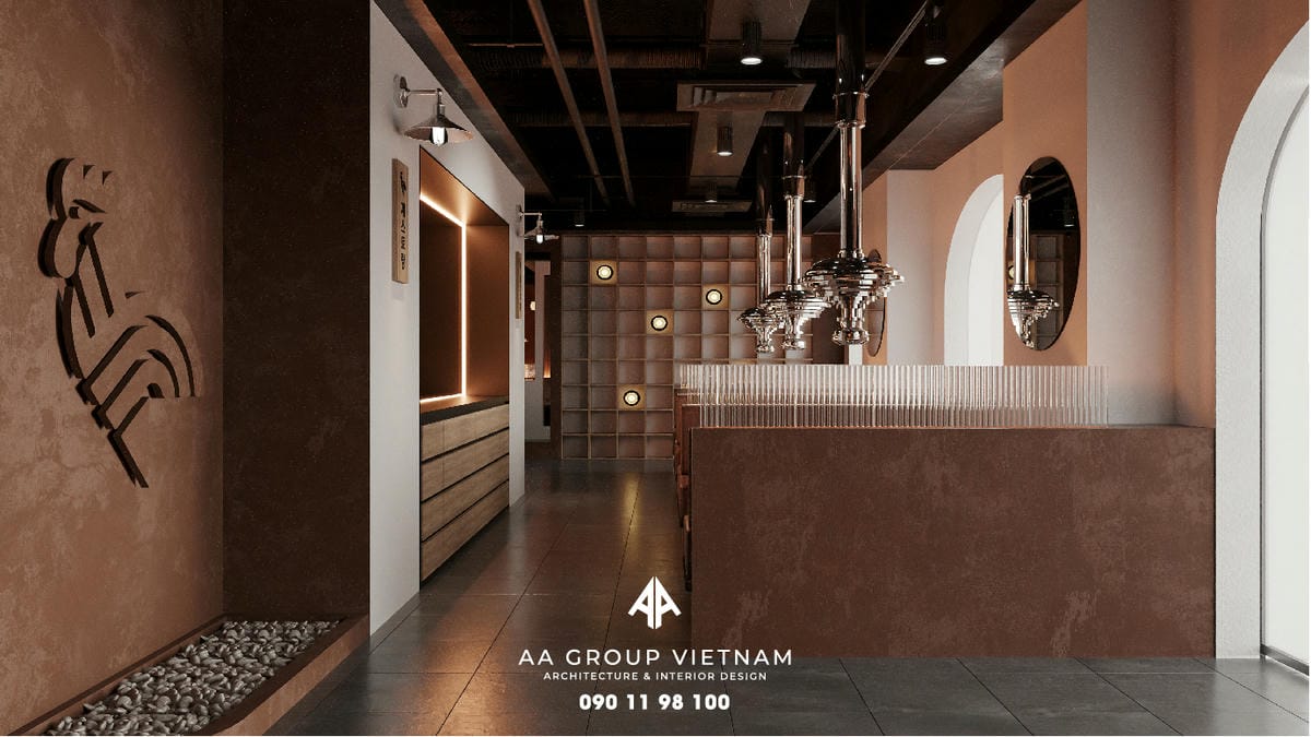 Nhà hàng thịt nướng Hàn Quốc tại Phú Mỹ Hưng. (Xem mẫu thiết kế tại đây)