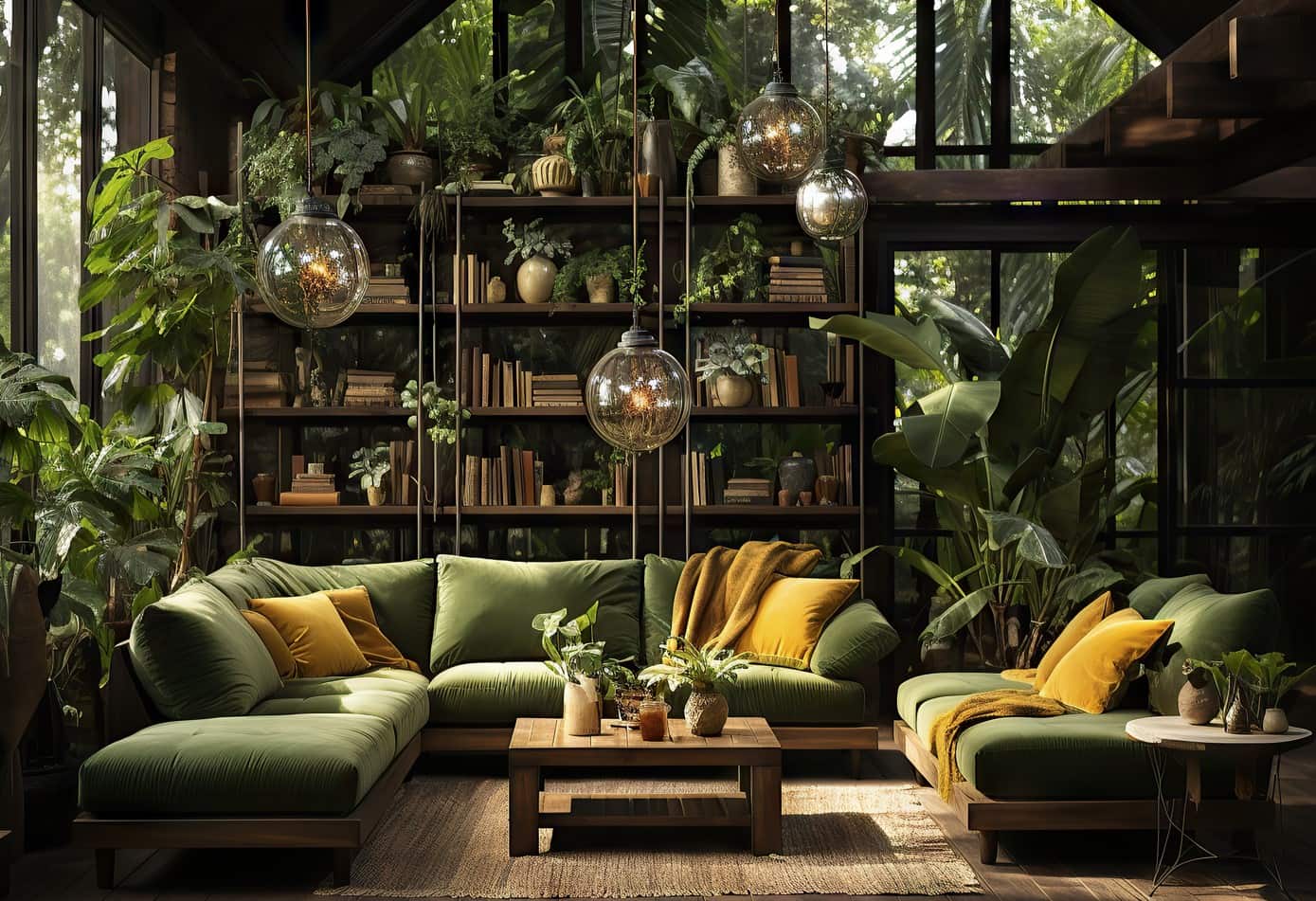 Không gian nội thất Tropical mang đến sự tươi mát.